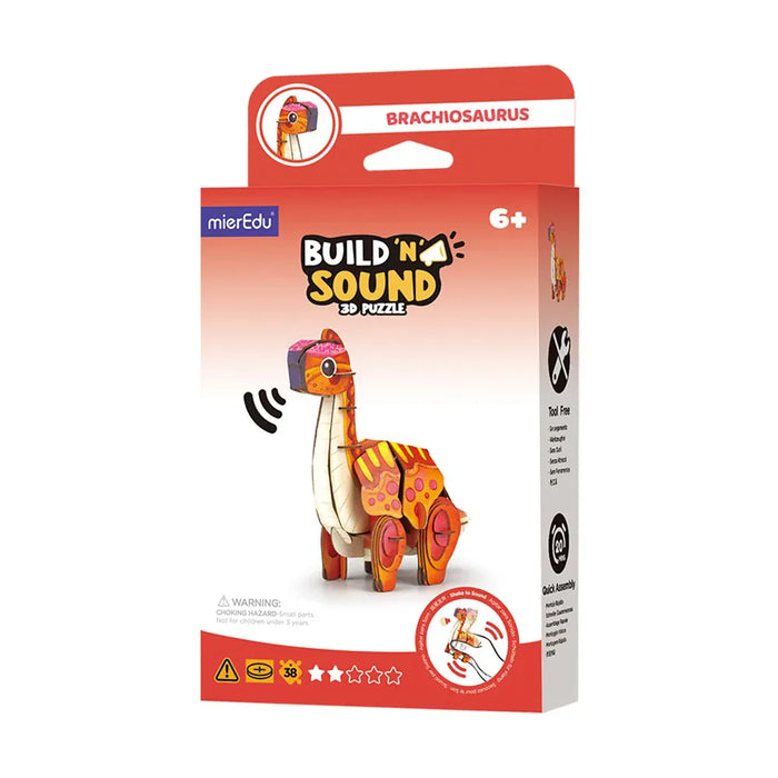 Puzzles mierEdu Build 'n' Sound 3D Puzzle - Brachiosaurus