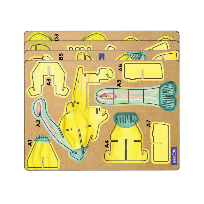 Puzzles mierEdu Build 'n' Sound 3D Puzzle - Parasaurolophus