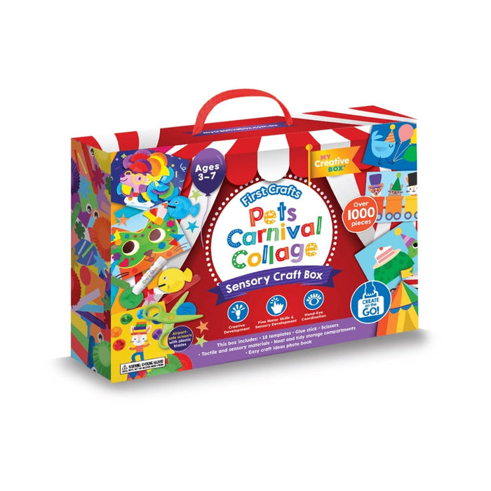 Art-Craft My Creative Box Pets Carnival Collage Sensory Activity Box 769807531970