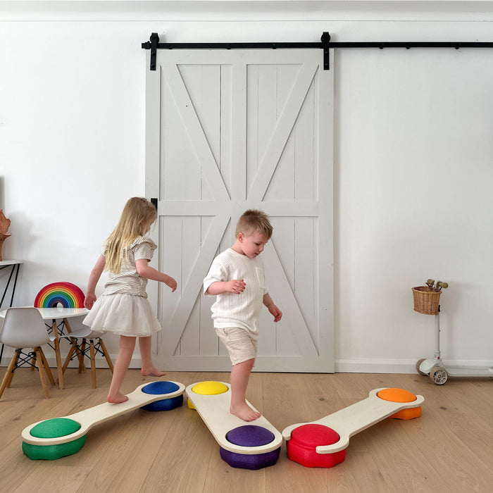 Stacking Toy Kids Stepping Stone Set of 6 (Rainbow)