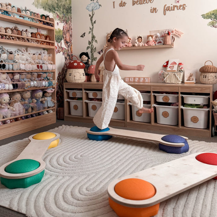 Balance Beam Funova Rainbow Stepping Stones & Balance Beam Set FN02901