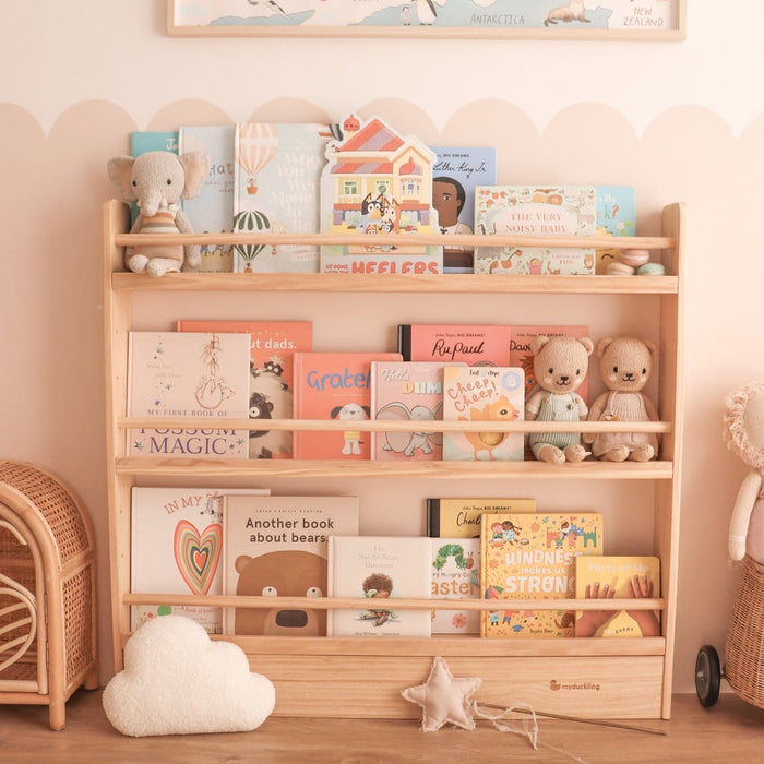 My Duckling NALA Tier Adjustable Solid Wood Bookshelf — Toypark