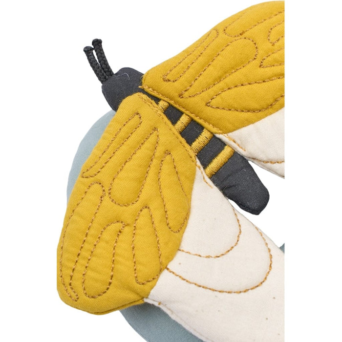 Activity Toys Fabelab Rattle - Bee - Whisper White, 14 cm