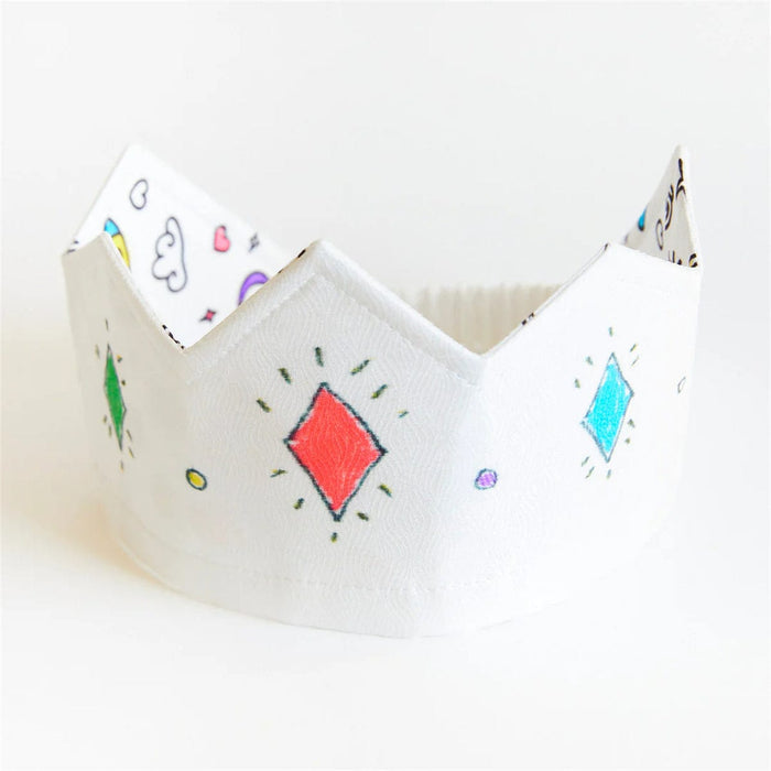 Sarah's Silks Rainbow Sky Coloring Crown & Playsilk Markers Set - handmade Playsilks - Toypark