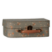 Large Maileg Michette suitcase in floral fabric with a brown handle