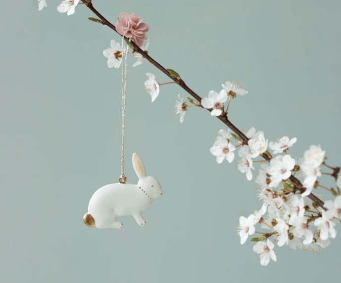 Doll Accessories Maileg Metal Ornament Bunny - Sitting