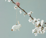 Doll Accessories Maileg Metal Ornament Bunny - Sitting