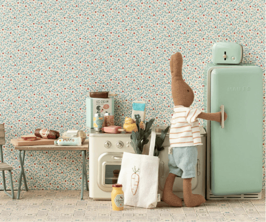 Dolls Toys Maileg Fridge, Miniature - Mint 5707304136583
