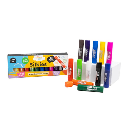 My Creative Box Silkies Paint Sticks Set of 12 - Kids Paint Set - Toypark