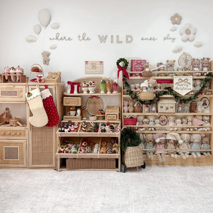 Bookcase My Duckling NALA 5 Tier Adjustable Solid Wood Bookshelf DK-04051