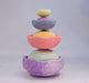 Stacking Toy Stapelstein Pastel Inside Limited Edition with Fusion Steppingstone
