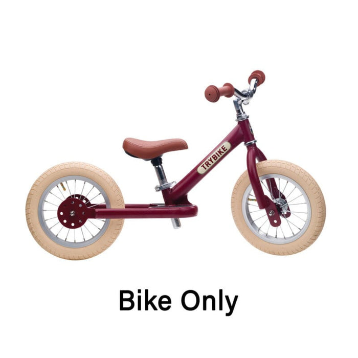Balance Bike Trybike Steel 2 Wheel Balance Bike - Red Vintage