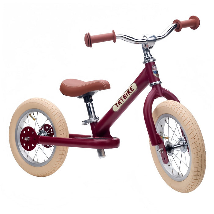 Balance Bike Trybike Steel 2 Wheel Balance Bike - Red Vintage