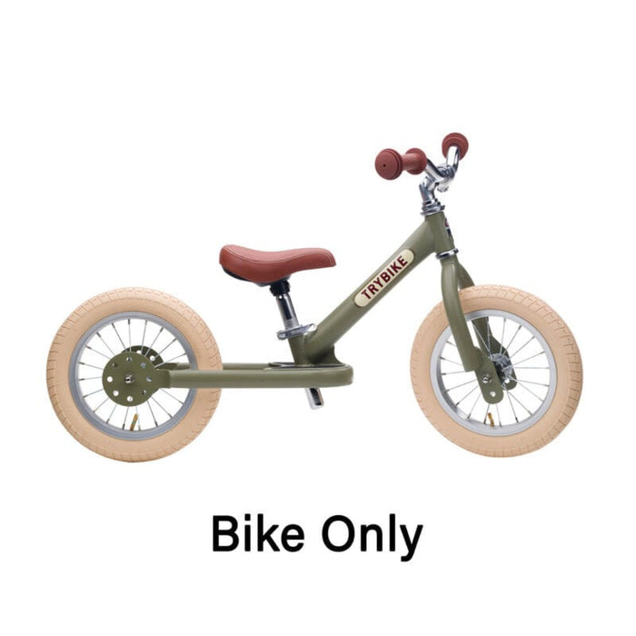 Balance Bike Trybike Steel 2 Wheel Balance Bike - Green Vintage