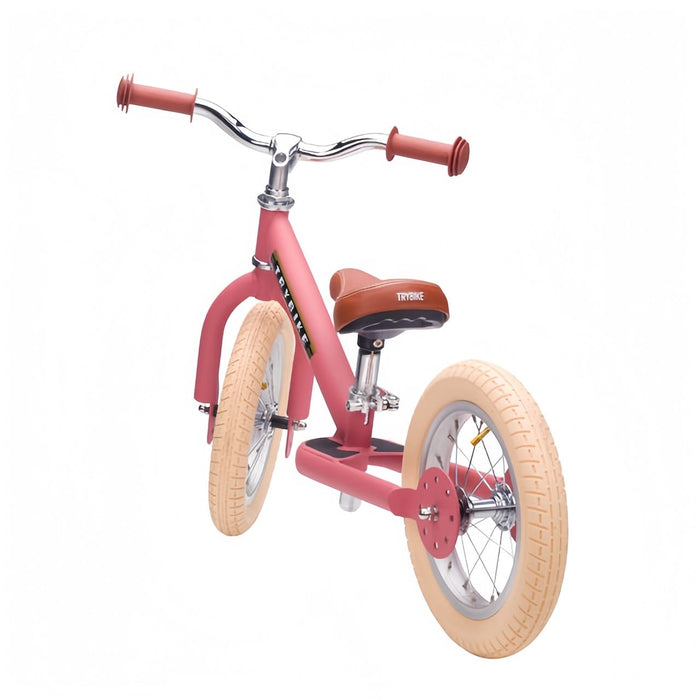 Balance Bike Trybike Steel 2 Wheel Balance Bike - Pink Vintage
