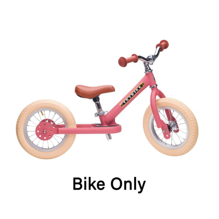 Balance Bike Trybike Steel 2 Wheel Balance Bike - Pink Vintage