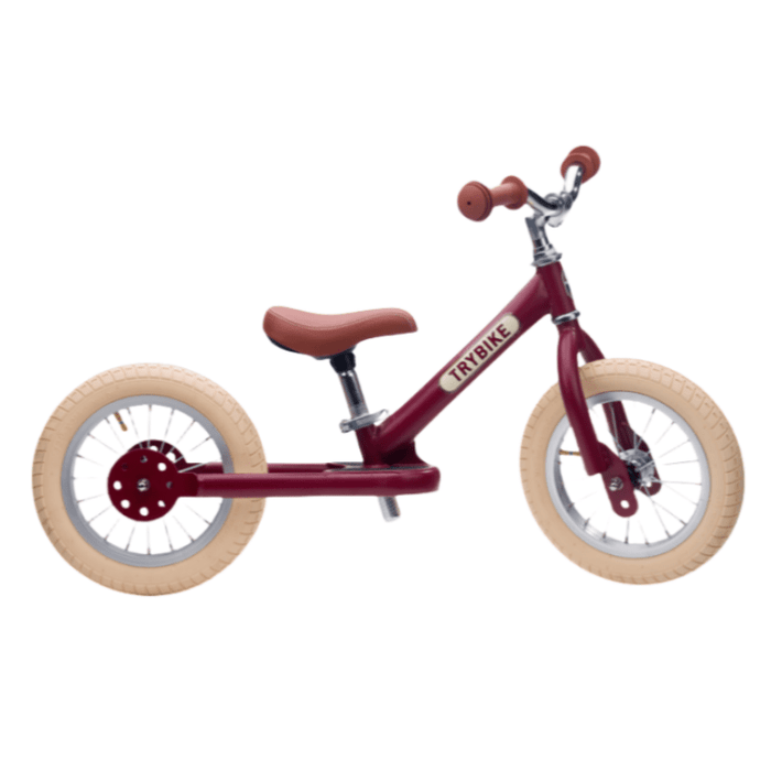 Balance Bike Trybike 2 in 1 Vintage Steel Balance Bike - Red 87191891617521