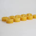 Party Supply Grimm’s Tea Light Candles 100% Beeswax Set of 10