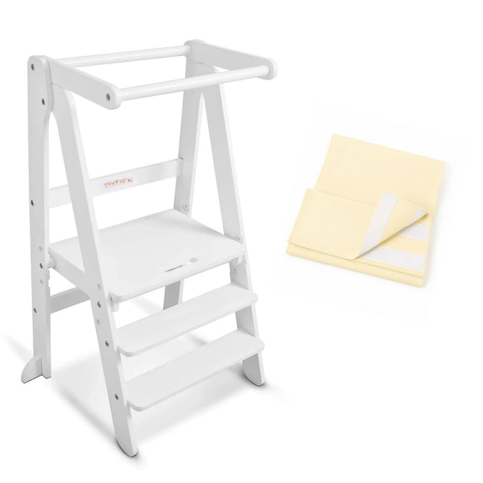 Plywood Learning Towers Toypark Foldable Learning Tower with Safety Net