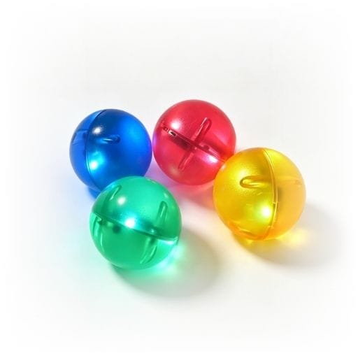 Marble Run Toypark Rainbow LED Balls Set of 4