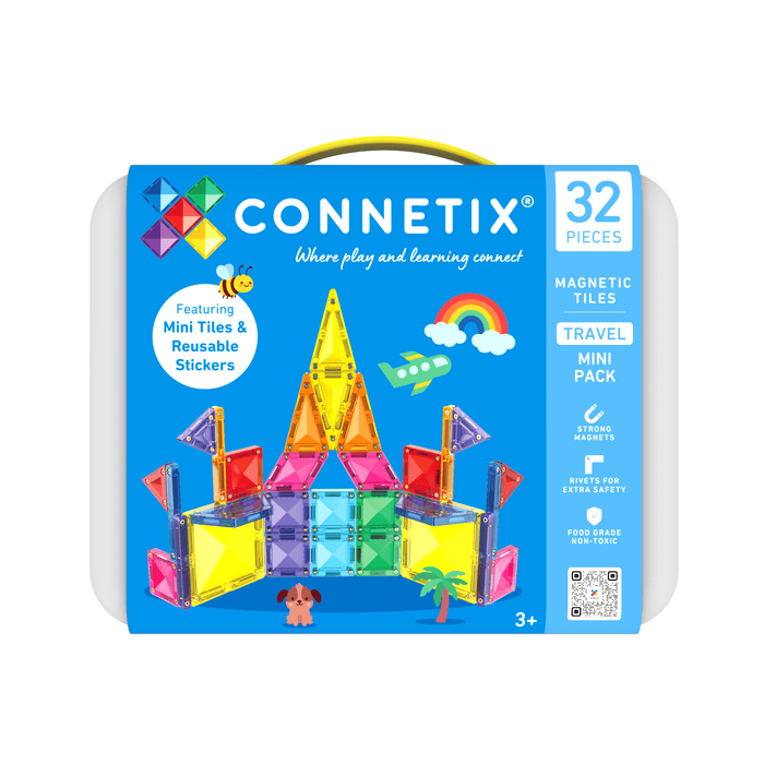 Magnetic Tiles Connetix Tiles Travel Mini Pack 32 pc