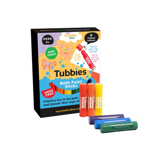 My Creative Box Tubbies Bath Paint Sticks | Set of 6 - Bath Crayons - Toypark