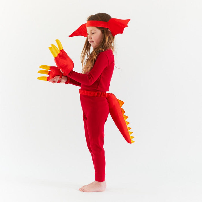 Dressups & Costumes Sarah's Silks Red Dinosaur Tail