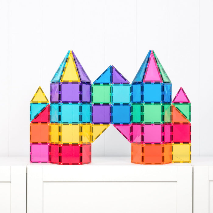 Magnetic Tiles Connetix Tiles Bright Starter Pack 56 Piece 810164731289