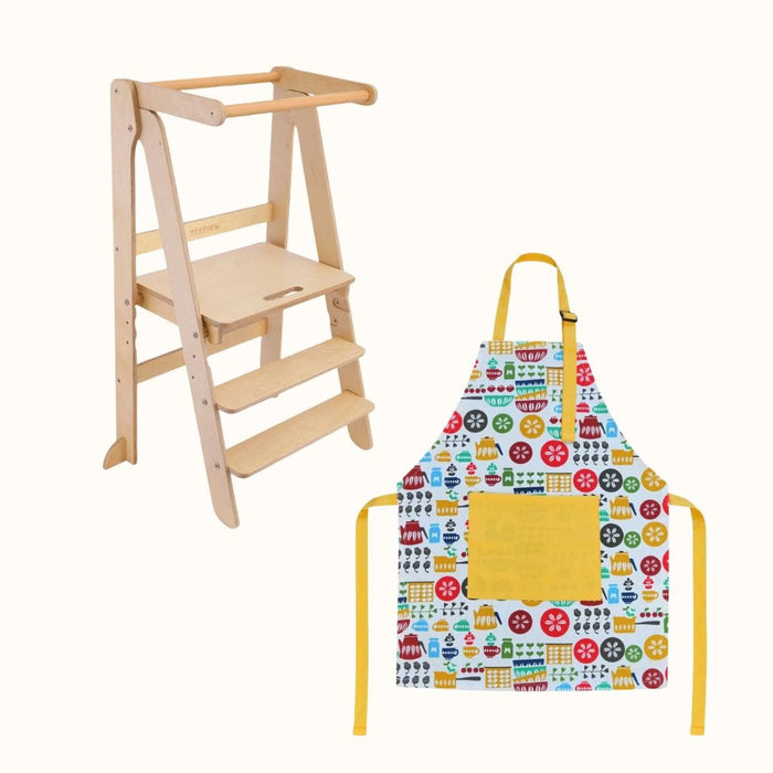 Plywood Learning Towers The Full Mini Chef: Toypark Folding Learning Tower set