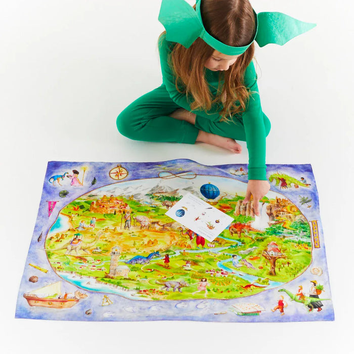 Playsilks Sarah's Silks Dinotopia Seek & Find Playsilk