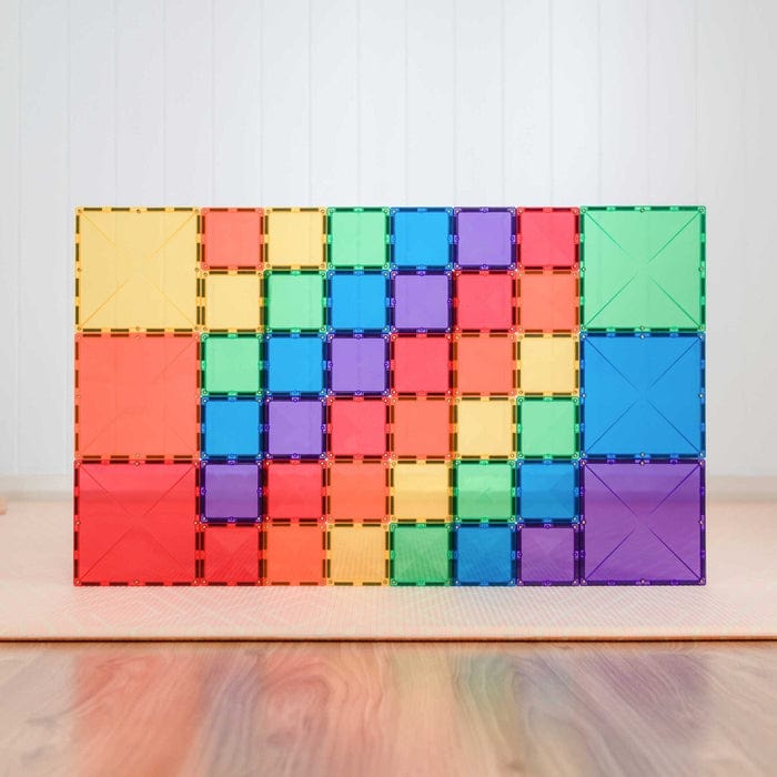 pmax-connetix Connetix Tiles Rainbow Square Pack 42 Piece