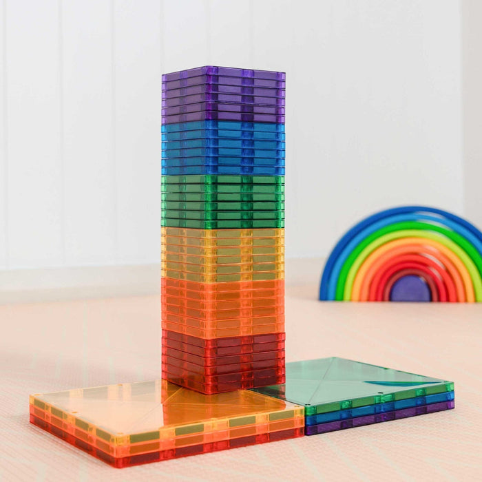 Magnetic Tiles Connetix Tiles Rainbow Square Pack 42 Piece