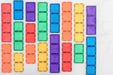 Magnetic Tiles Connetix Tiles Rainbow Rectangle Pack 18 Piece 850036293286