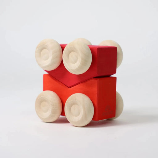 Grimm's Stacking Cars - Red - Toypark