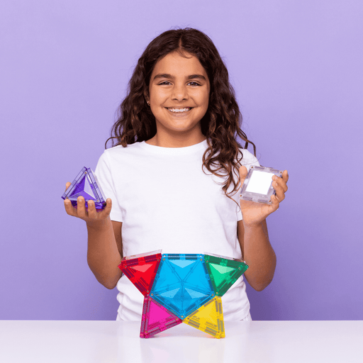 Connetix Light Star Pack 28 Piece - Australian Magnetic Tiles - Toypark