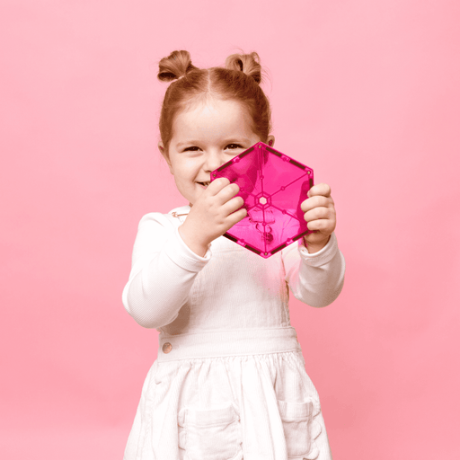 Connetix Charity Pack Pink 20 pc - Australian Magnetic Tiles - Toypark