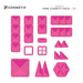 Magnetic Tiles Connetix Tiles Charity Pack Pink 20 pc 00850036293996