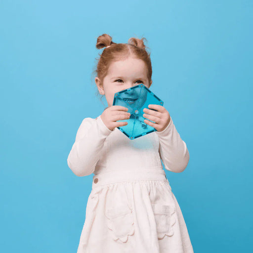 Connetix Charity Pack Teal 20 pc - Australian Magnetic Tiles - Toypark