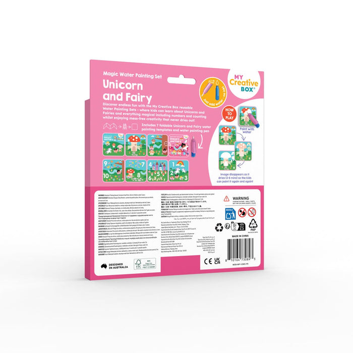 Art-Craft My Creative Box Unicorn and Fairy Water Painting Set 810164730893
