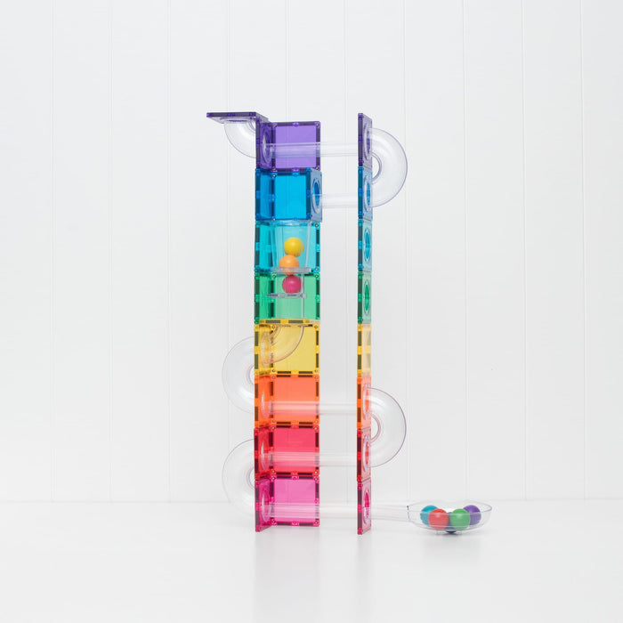 Magnetic Tiles Connetix Tiles 114 Piece Bright Ball Run Pack 810164731296
