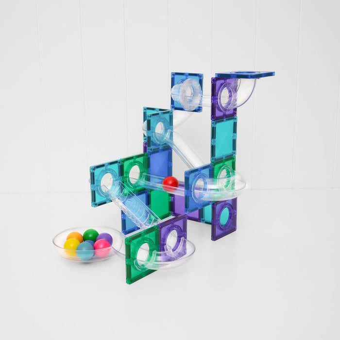 Magnetic Tiles Connetix Tiles 114 Piece Bright Ball Run Pack 810164731296
