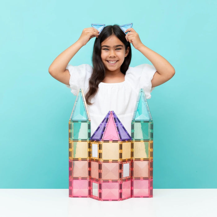Magnetic Tiles Connetix Tiles 104 Piece Pastel Creative Pack 810164731166