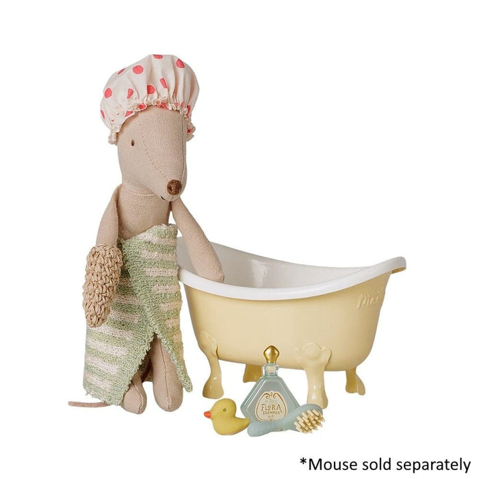 Doll House Furniture Maileg Bathtub Set Mouse Yellow