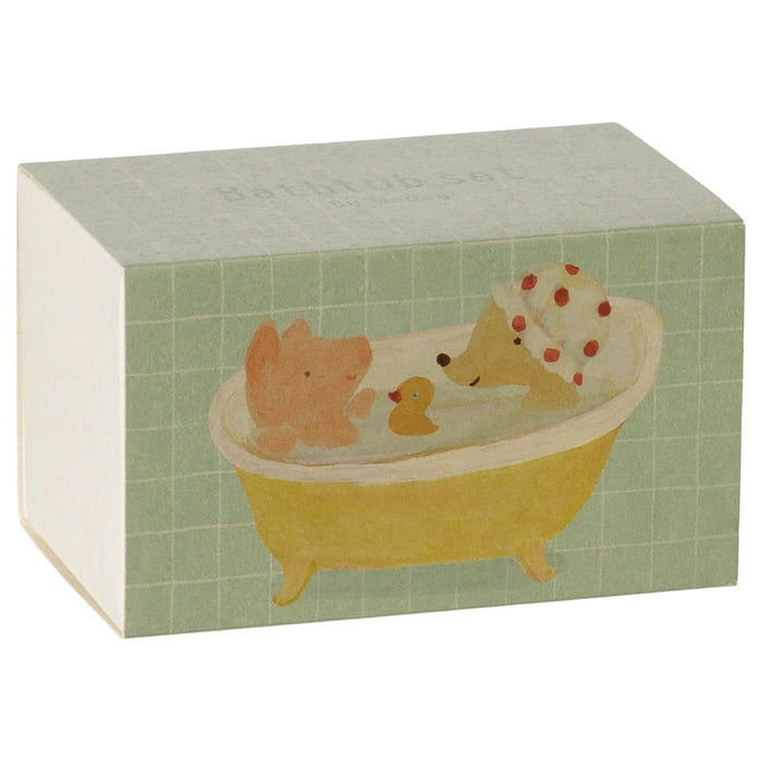 Doll House Furniture Maileg Bathtub Set Mouse Yellow