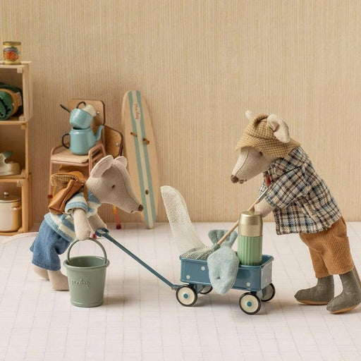 Doll House Furniture Maileg Wagon Mouse Blue