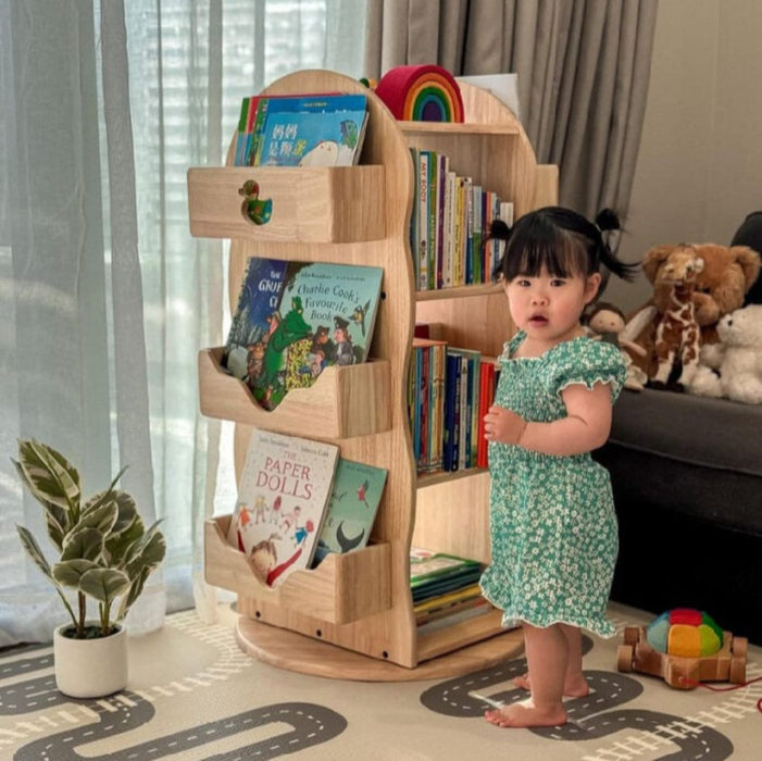 Bookcase myduckling BINDI Revolving Solid Wood Bookcase 9361505000720