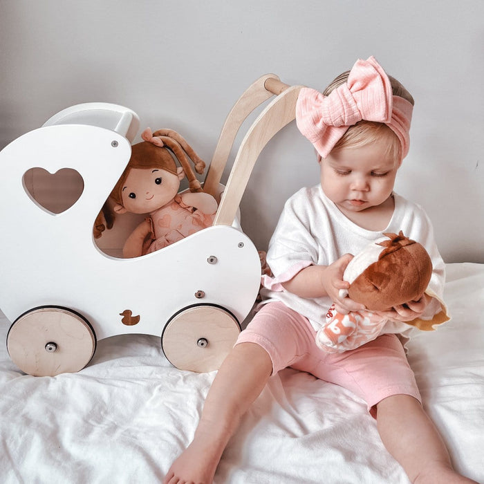 Baby Walker myduckling Isla Doll Pram Walker - White 9361505000553