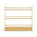Bookcase My Duckling 2024 New NALA 3 Tier Adjustable Solid Wood Bookshelf DK-04041