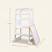 Plywood Learning Towers myduckling LOLA Adjustable Learning Tower 2 in 1 –White 9361505000348