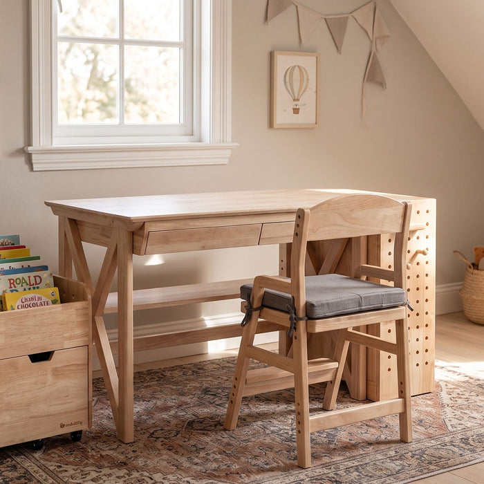 Table myduckling Solid Wood Study Desk With Easel 9361505000751
